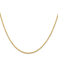 14k 1.5mm Diamond-cut Rope Chain