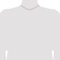 14k Rose Gold 1.5mm Diamond-cut Rope Chain