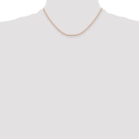 14k Rose Gold 1.5mm Diamond-cut Rope Chain