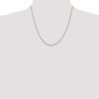 14k Rose Gold 1.5mm Diamond-cut Rope Chain