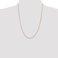 14k Rose Gold 1.5mm Diamond-cut Rope Chain