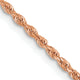 14k Rose Gold 1.5mm Diamond-cut Rope Chain