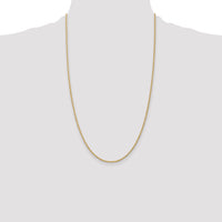 14k 1.5mm Solid Rope Chain