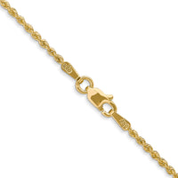 14k 1.5mm Solid Rope Chain