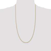 14k 1.5mm Solid Rope Chain
