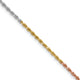 14k Tri-color 1.5mm Diamond-cut Rope Chain