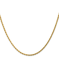 14k 1.75mm Diamond-cut Rope Chain