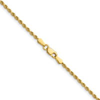 14k 1.75mm Diamond-cut Rope Chain