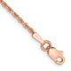 14k Rose Gold 1.75mm Diamond-cut Rope Chain Anklet