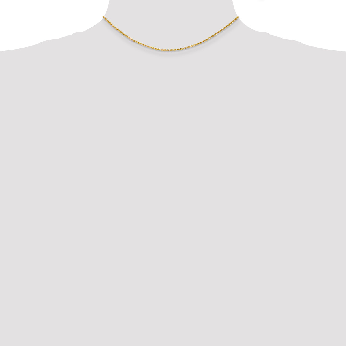 14k 2.0mm Solid Rope Chain