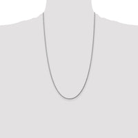 14k White Gold 1.75mm Diamond-cut Rope Chain