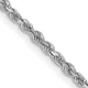 14k White Gold 1.75mm Diamond-cut Rope Chain