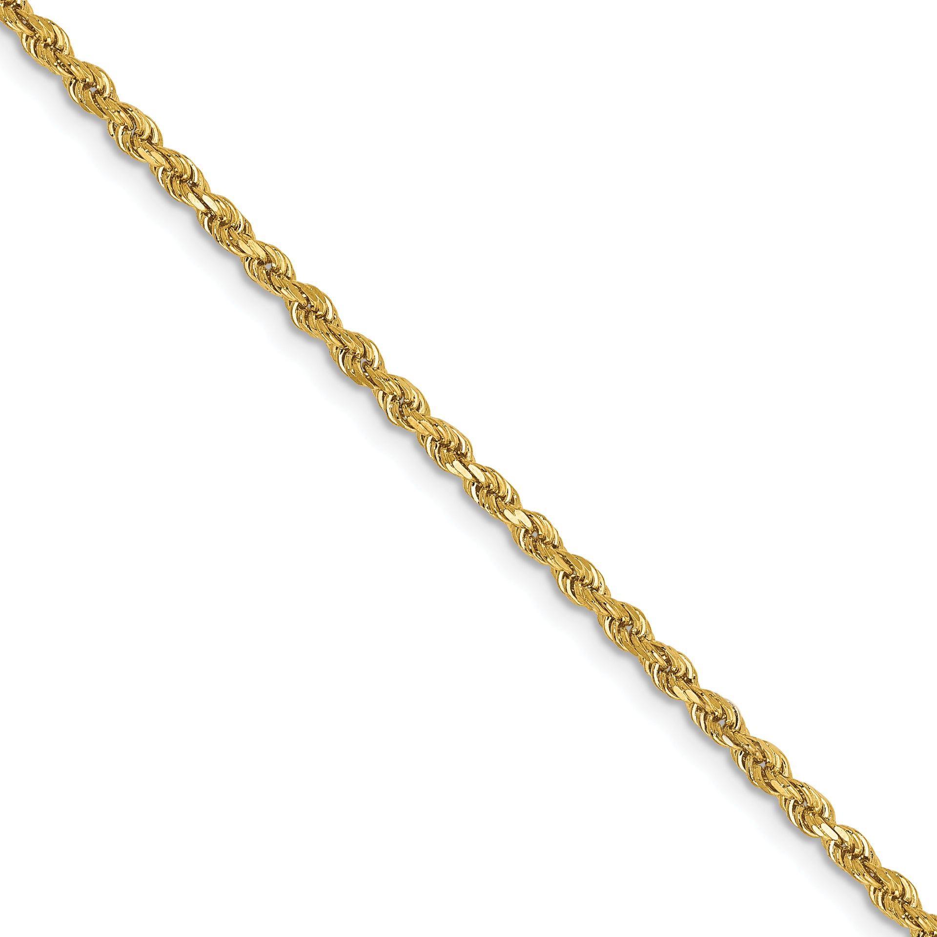 14k 2mm D/C Rope Chain (100 inch Spool)
