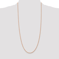 14k Rose Gold 2.0mm Diamond-cut Rope Chain