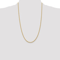 14k 2.25mm Solid Rope Chain