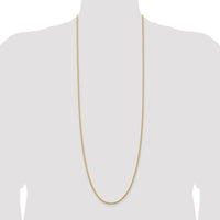 14k 2.25mm Solid Rope Chain