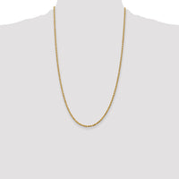 14k 2.25mm Diamond-cut Rope Chain