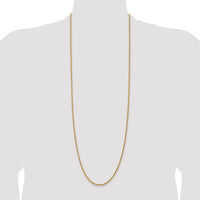 14k 2.25mm Diamond-cut Rope Chain