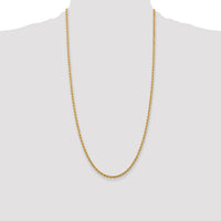 14k 2.75mm Diamond-cut Rope Chain