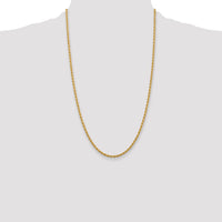 14k 2.75mm Diamond-cut Rope Chain