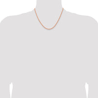 14k Rose Gold 2.75mm Diamond-cut Rope Chain