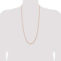 14k Rose Gold 2.75mm Diamond-cut Rope Chain