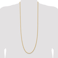 14k 2.75mm Solid Rope Chain