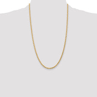 14k 3.0mm Diamond-cut Rope Chain
