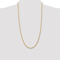 14k 3.0mm Diamond-cut Rope Chain