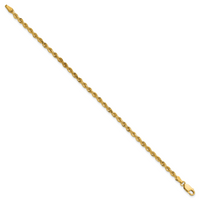 14k 3.0mm Diamond-cut Rope Chain