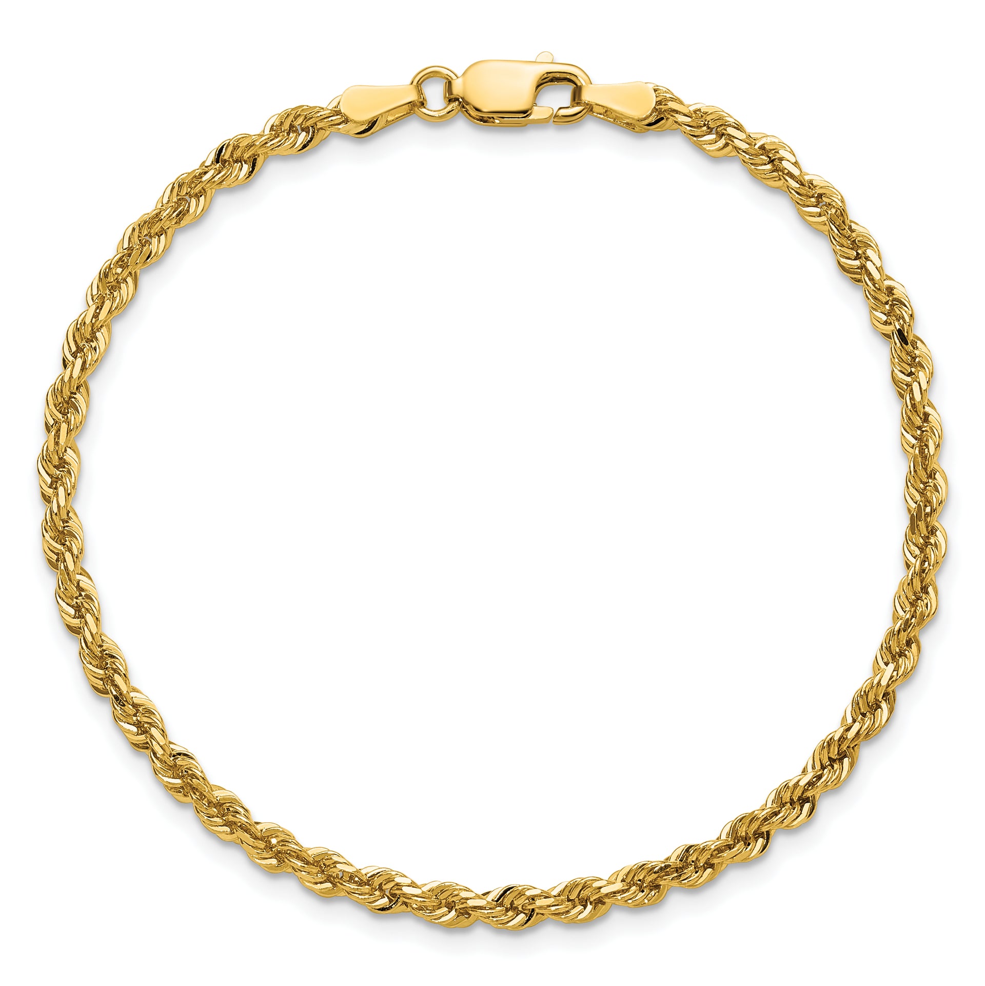 14k 3.0mm Diamond-cut Rope Chain
