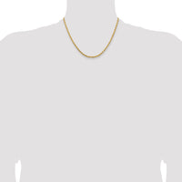14k 3.25mm Diamond-cut Rope Chain