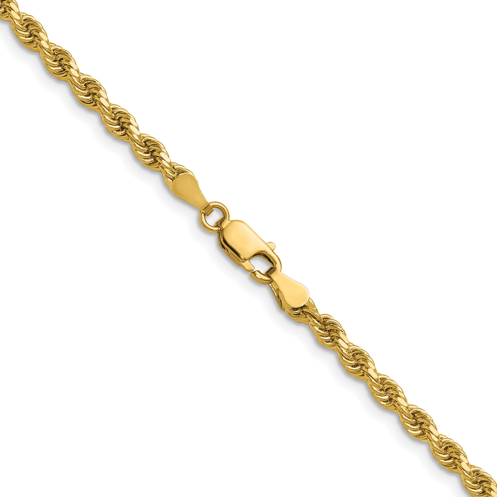 14k 3.25mm Diamond-cut Rope Chain
