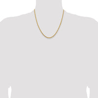 14k 3.25mm Diamond-cut Rope Chain