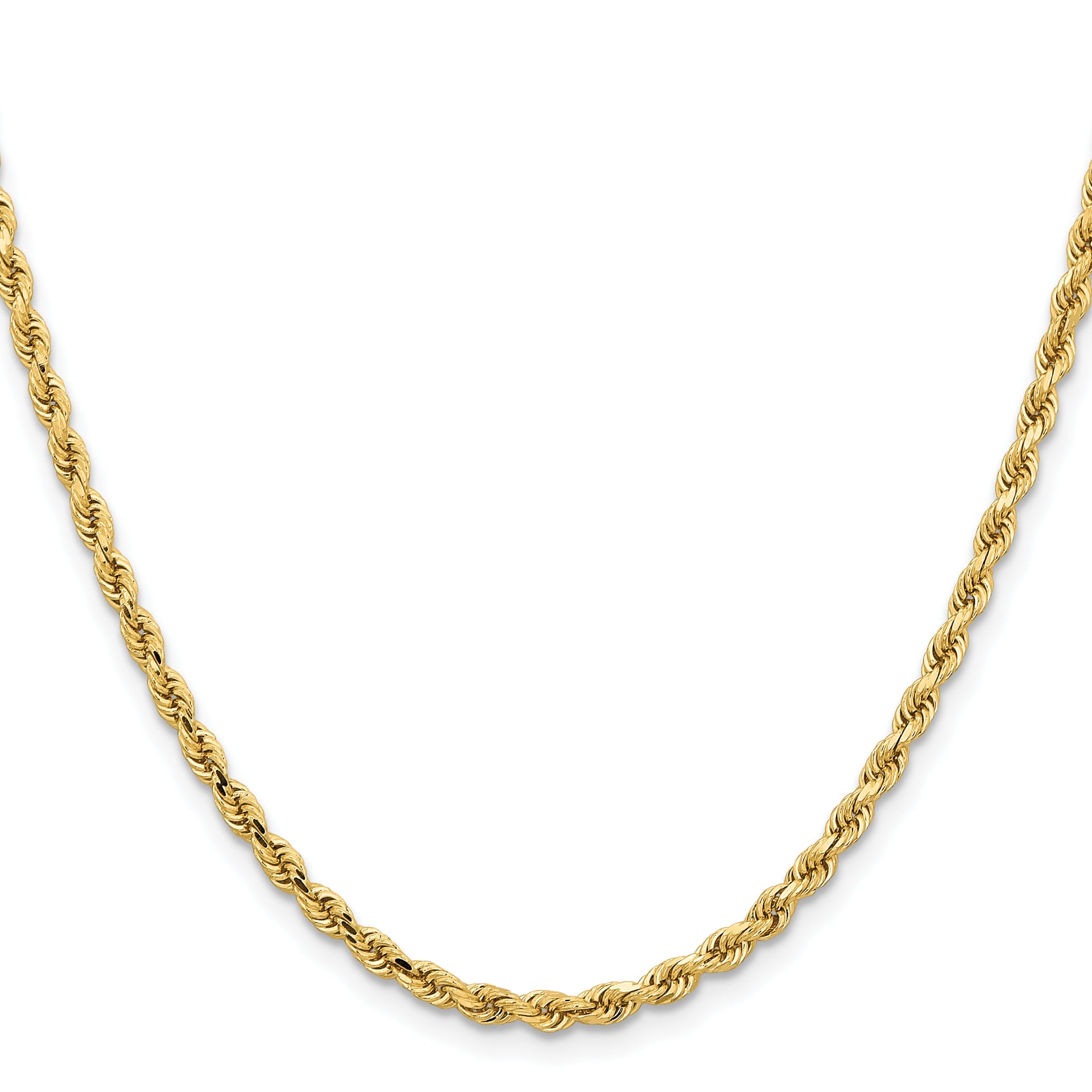 14k 3.25mm Diamond-cut Rope Chain
