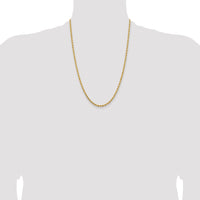 14k 3.25mm Diamond-cut Rope Chain