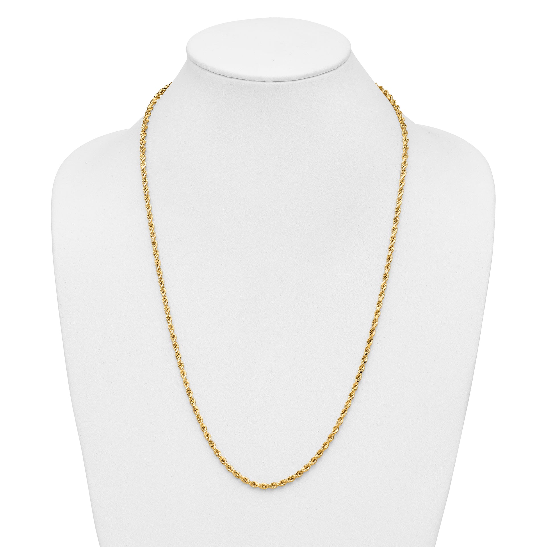 14k 3.25mm Diamond-cut Rope Chain