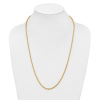 14k 3.25mm Diamond-cut Rope Chain