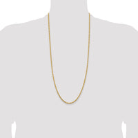 14k 3.25mm Diamond-cut Rope Chain