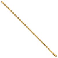 14k 3.25mm Diamond-cut Rope Chain