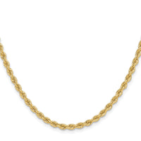 14k 3.3mm Solid Rope Chain