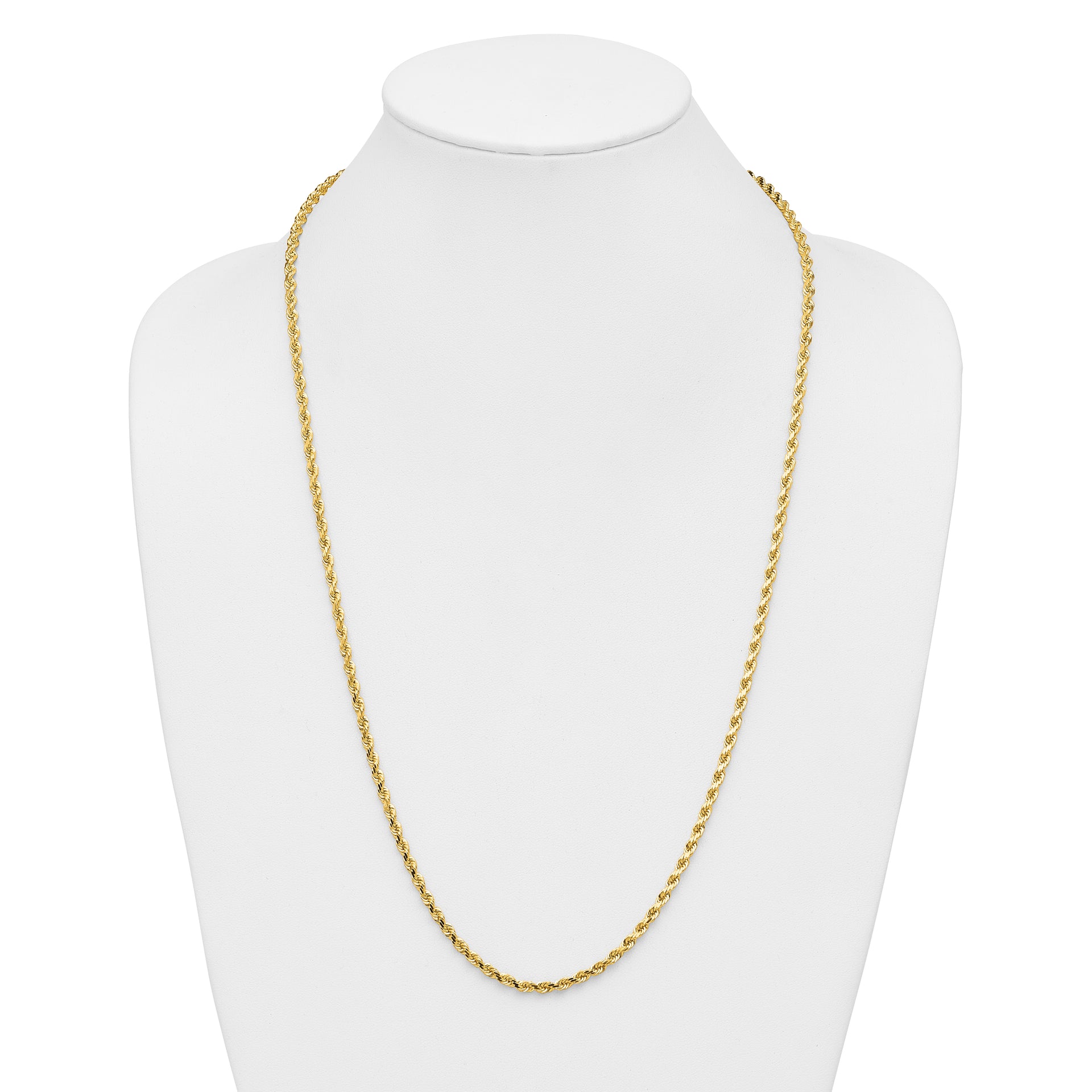 14k 3.5mm Diamond-cut Rope Chain