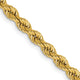 14k 3.65mm Solid Rope Chain