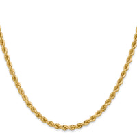 14k 3.65mm Solid Rope Chain