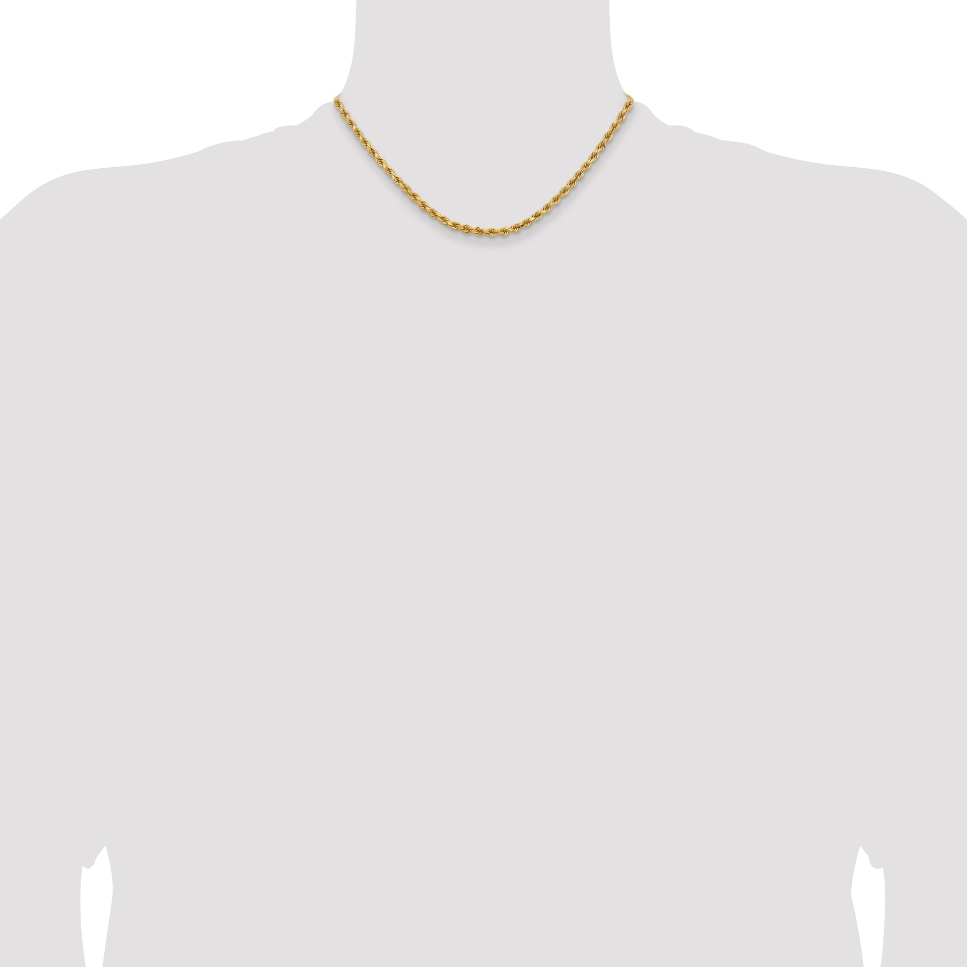 14k 3.75mm Diamond-cut Rope Chain