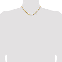 14k 3.75mm Diamond-cut Rope Chain