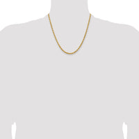 14k 3.75mm Diamond-cut Rope Chain