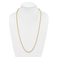 14k 3.75mm Diamond-cut Rope Chain