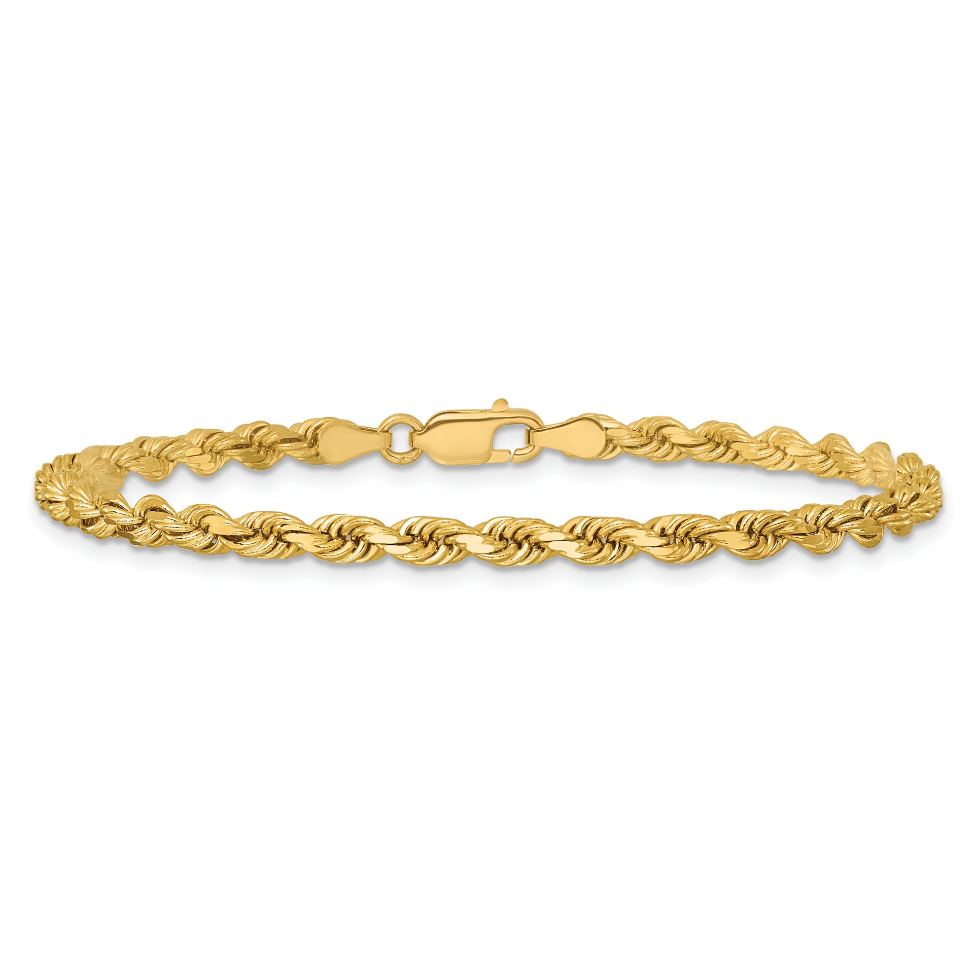 14k 3.75mm Diamond-cut Rope Chain