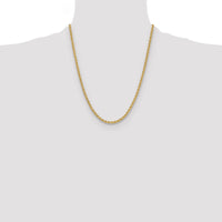 14k 3.8mm Solid Rope Chain